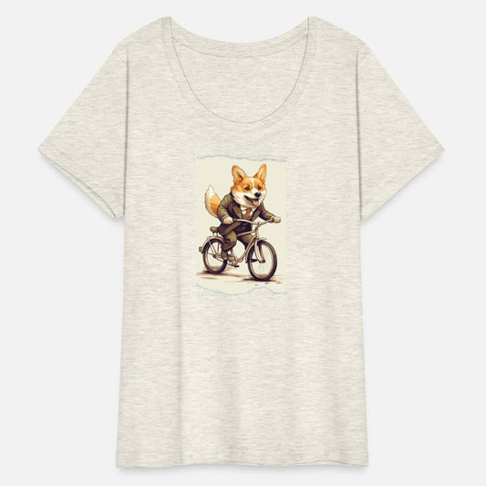 Corgi Riding Bike Cycling Dog Funny Retro VIntage