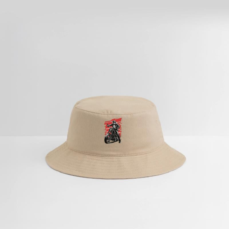 Cowboy on motorcycle wearing sheriff's star badge