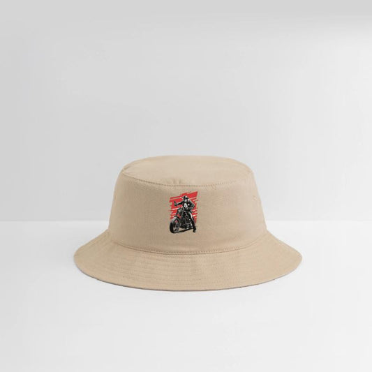 Cowboy on motorcycle wearing sheriff's star badge