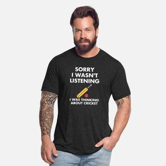 Cricket Game T-Shirt - Funny Listening - Bat