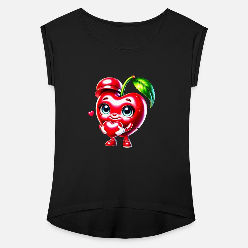 Cute Cherry Character with Heart