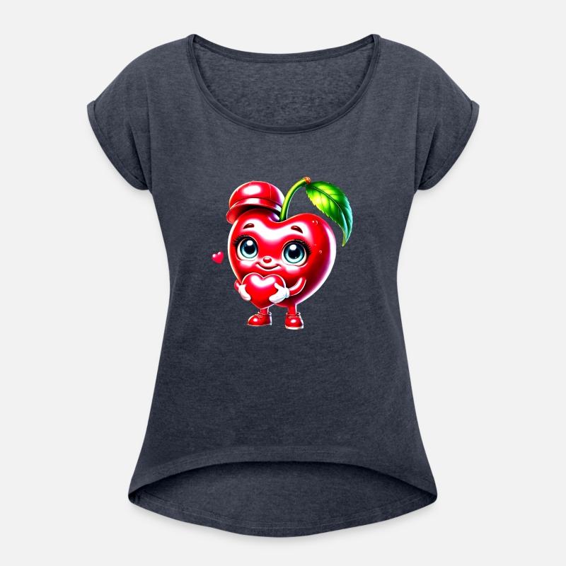 Cute Cherry Character with Heart