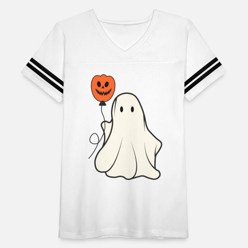 Cute ghost with pumpkin balloon!