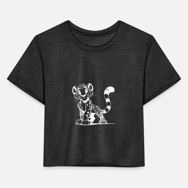 Cute Leopard With Spots And Big Eyes