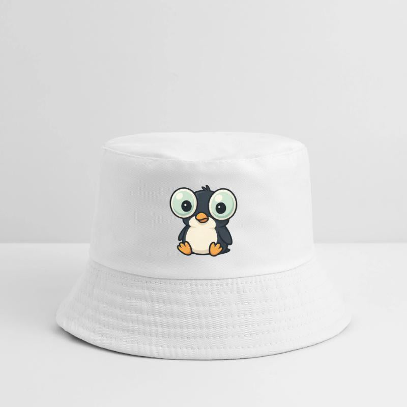 Cute penguin cartoon big eyes funny quirky