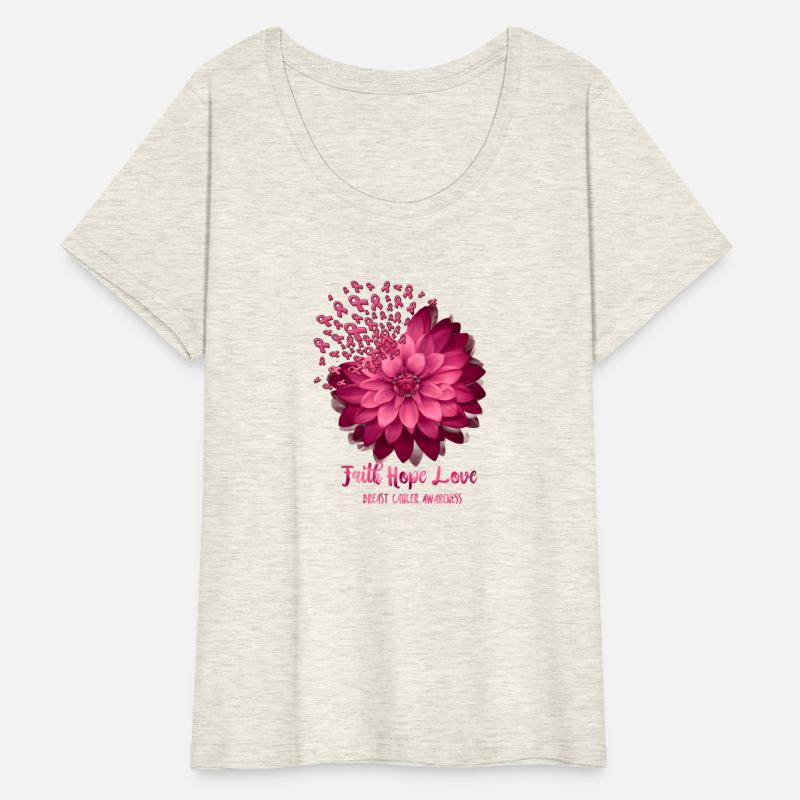 Daisy Faith Hope Love Breast Cancer Awareness Flow