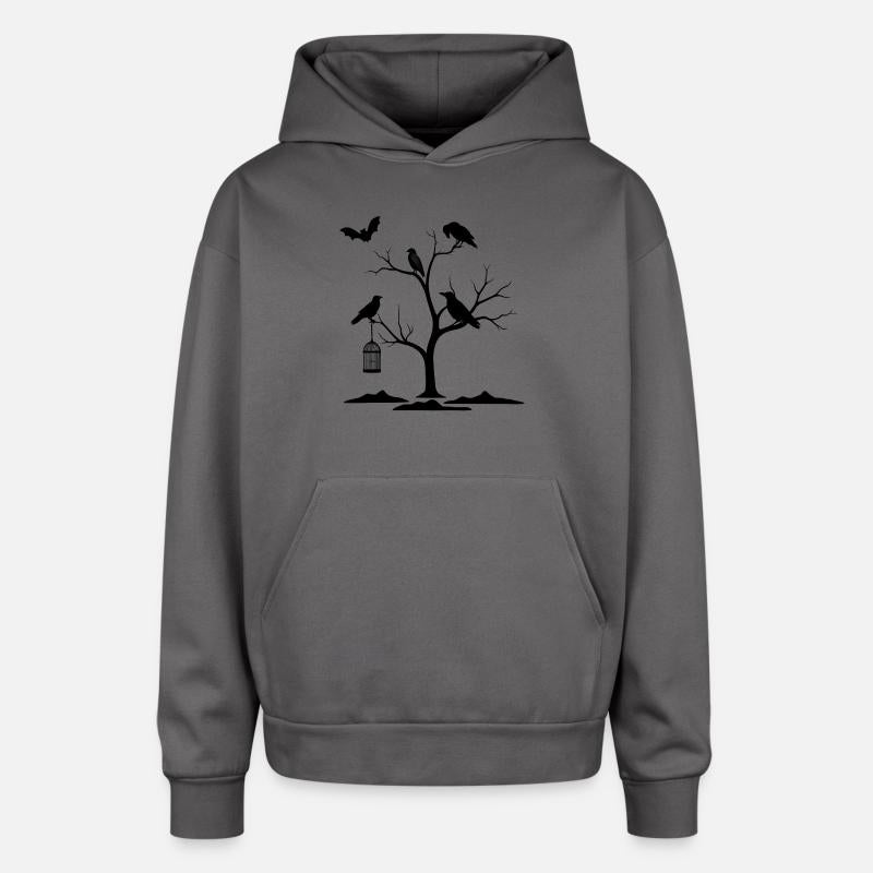 Dark Forest Silhouettes – Ravens on a Bare Tree