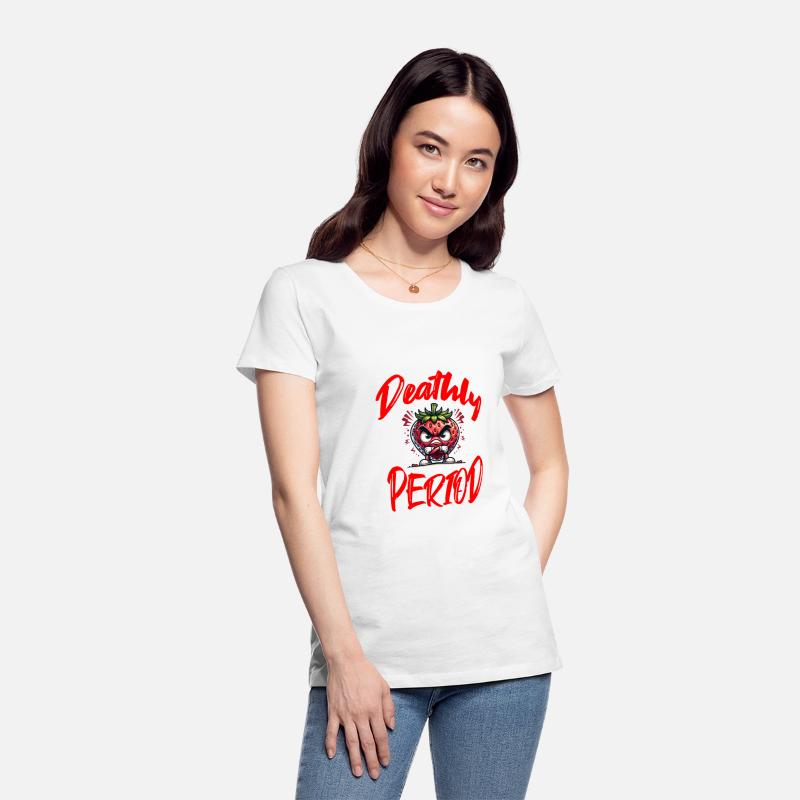 Deathly Period Menstruation Strawberry Humor
