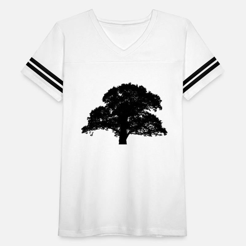Detailed Large Oak Tree Silhouette