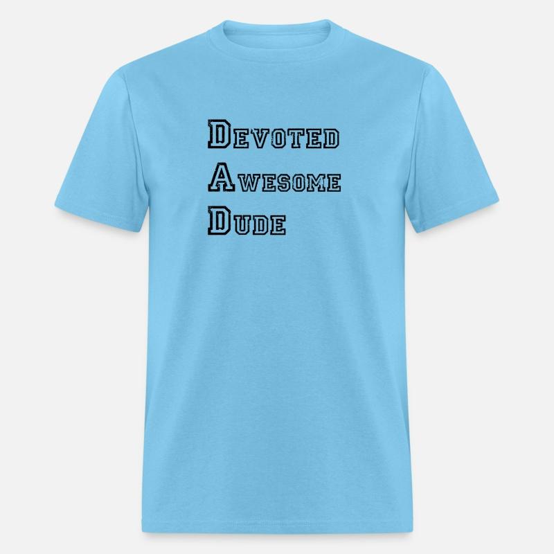 Devoted Awesome Dude Dad Acronym Funny Father's