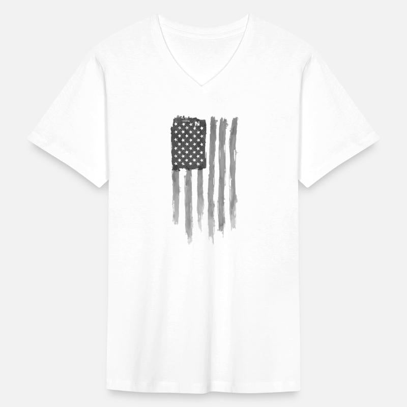 Distressed US Flag Print Design