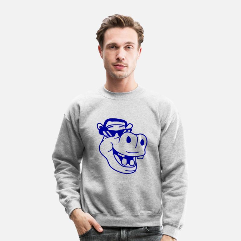 DJ Funny Laughing Hippo Sunglasses Music Face Fun