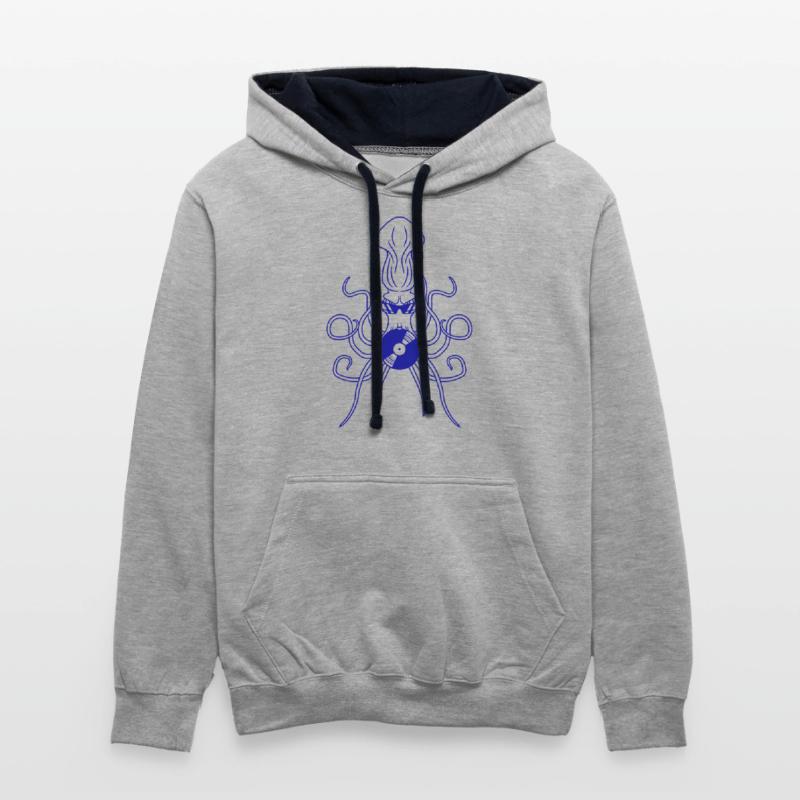 DJ Octopus Kraken Giant Squid Music Record Party