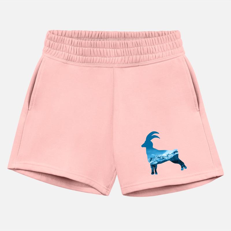 Double Exposure Steinbock Alps Mountains Gift Idea