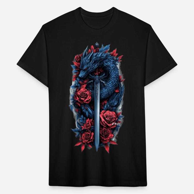 Dragon Sword Tee: Epic Fantasy Power!