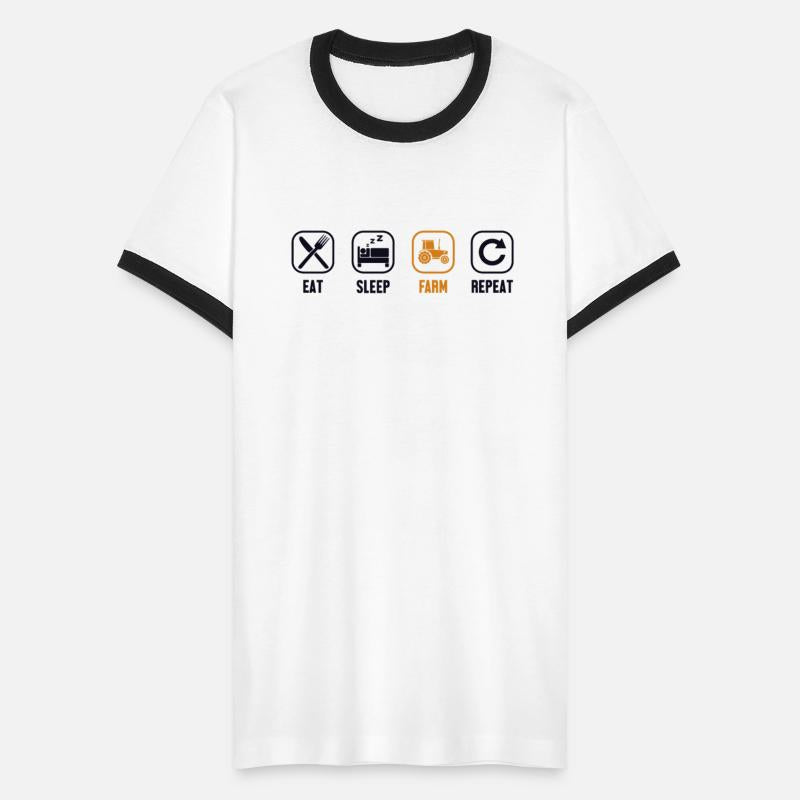 Eat Sleep Farm Repeat Agriculture Rancher Farmer