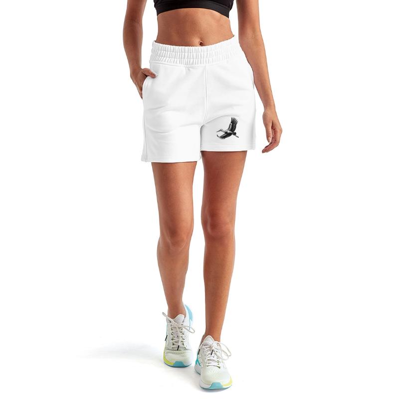 Elegant Stork Bird In Flight