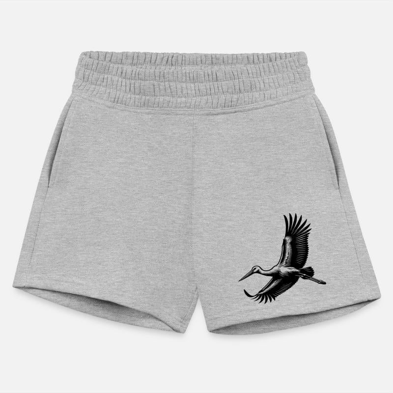 Elegant Stork Bird In Flight