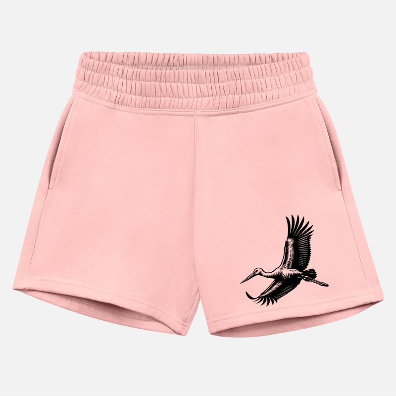 Elegant Stork Bird In Flight