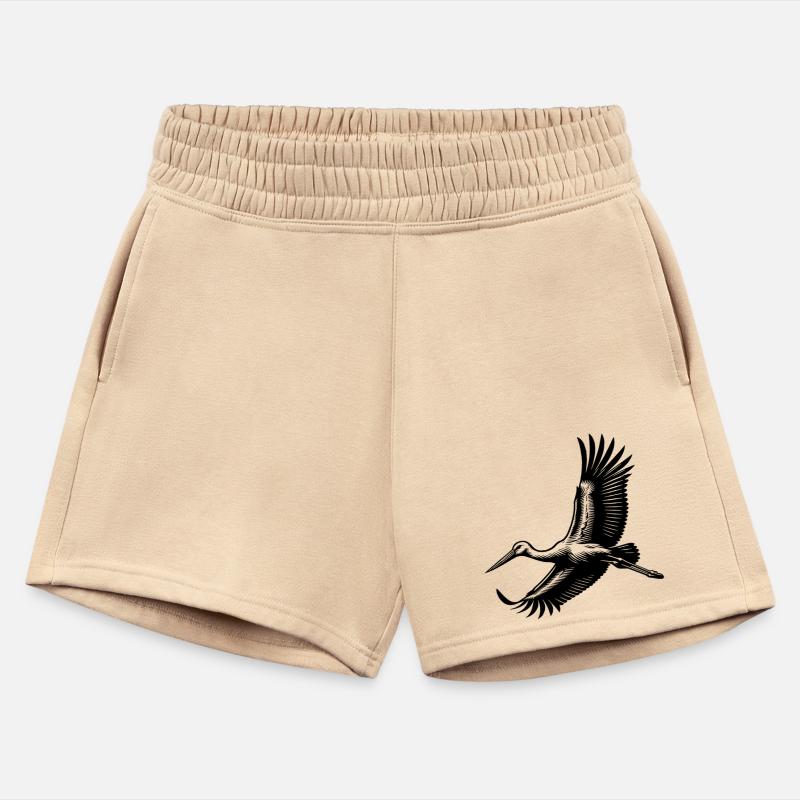 Elegant Stork Bird In Flight