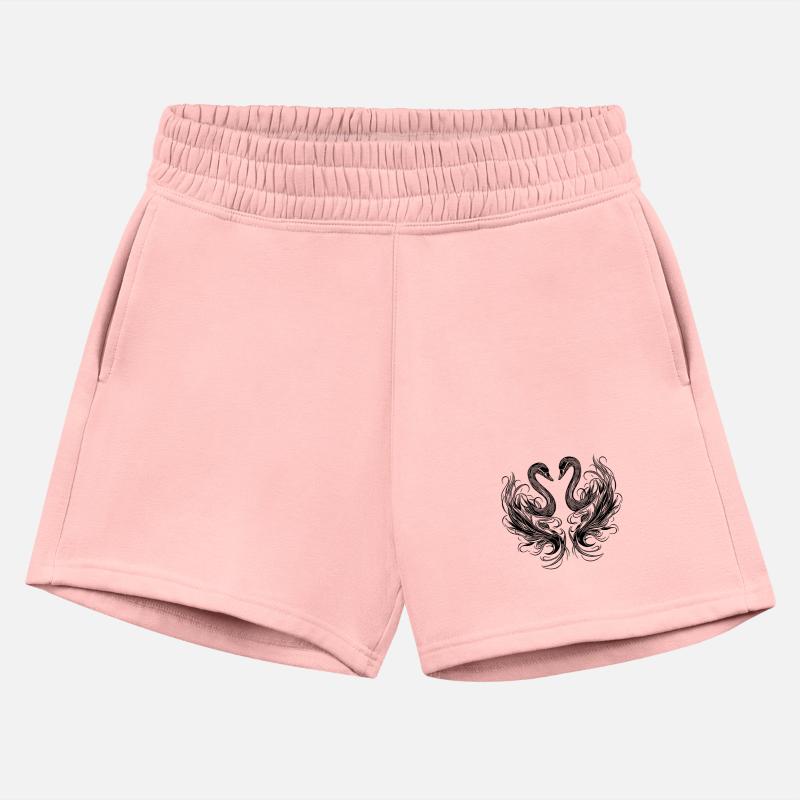 Elegant Swans In The Shape Of A Heart