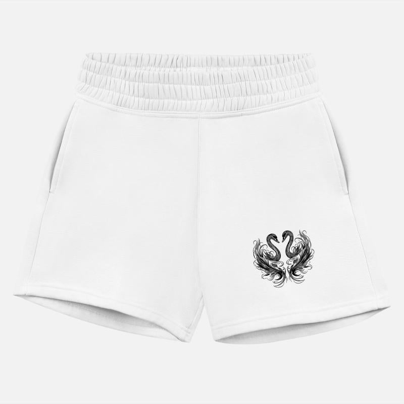 Elegant Swans In The Shape Of A Heart