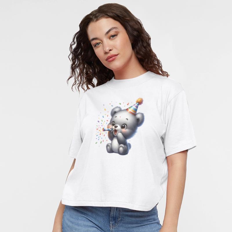 Excited Party Bear – Confetti Blast & Party Horn