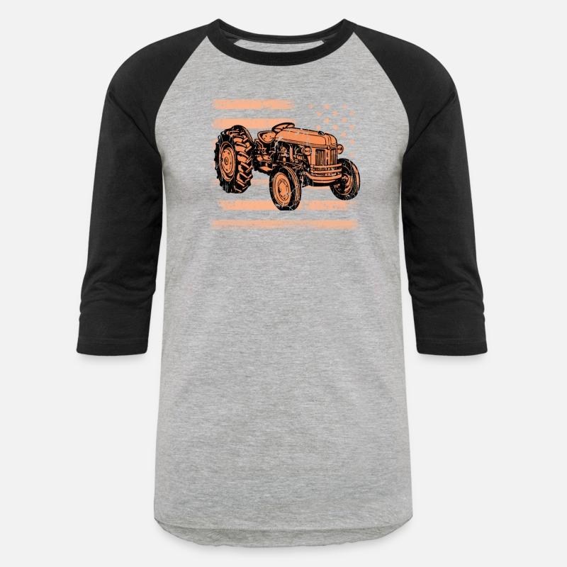 Farm Farmer Rancher Drive US American Flag Tractor