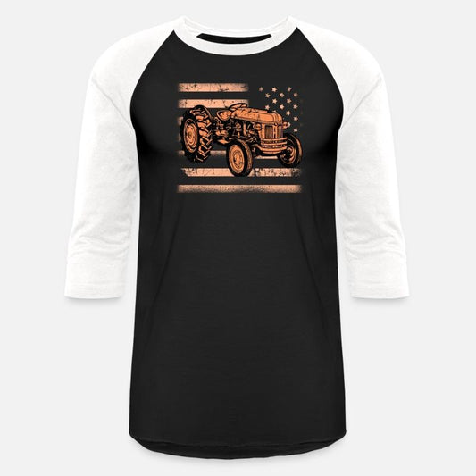 Farm Farmer Rancher Drive US American Flag Tractor