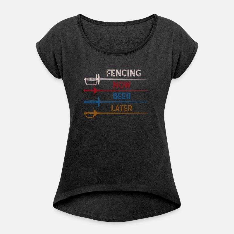 Fencing Now Beer Later Funny Design