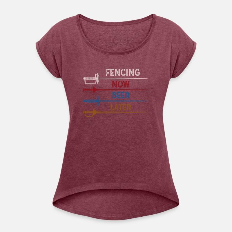 Fencing Now Beer Later Funny Design