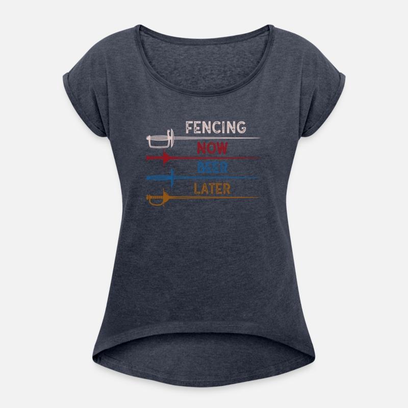 Fencing Now Beer Later Funny Design