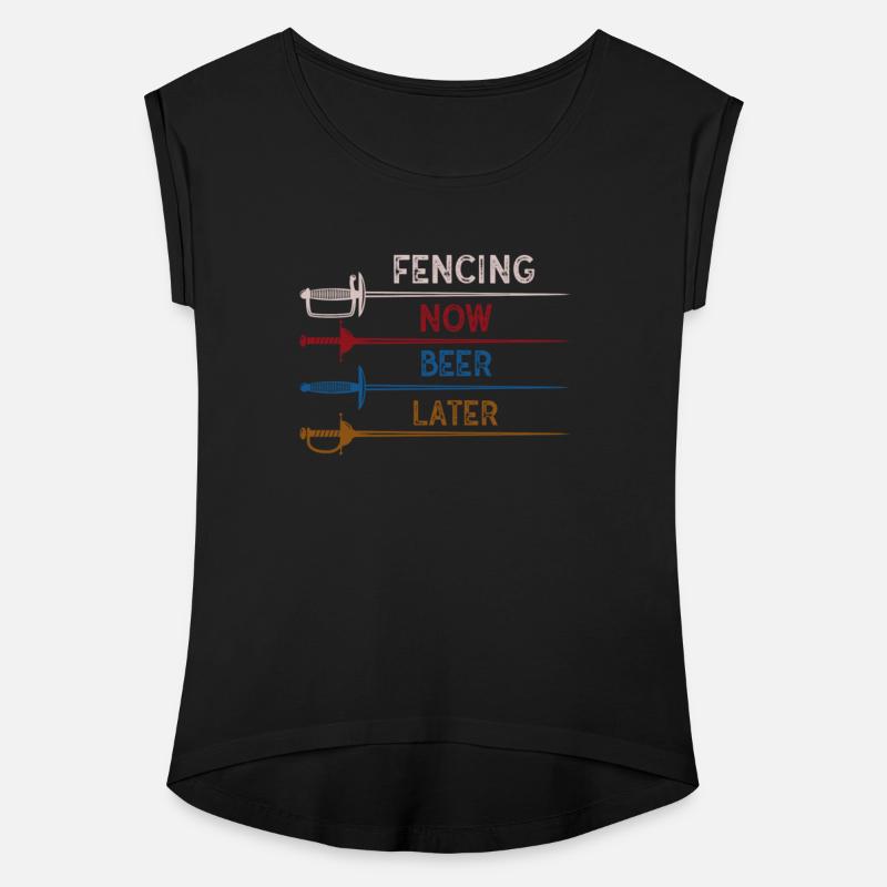 Fencing Now Beer Later Funny Design