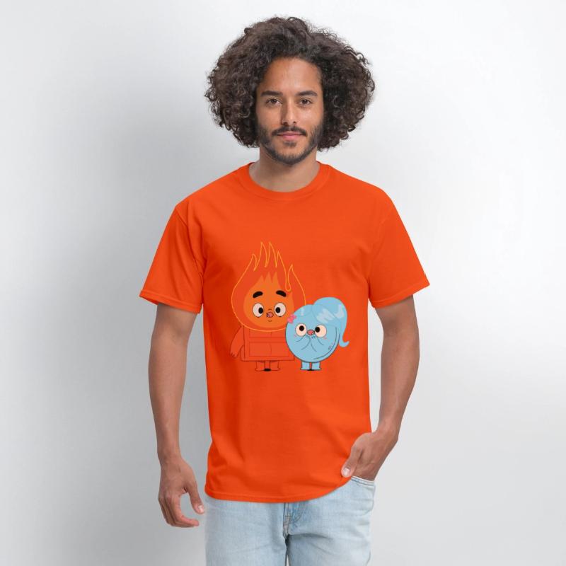 Fire And Ice Burning Funny Couple Choco Pancake