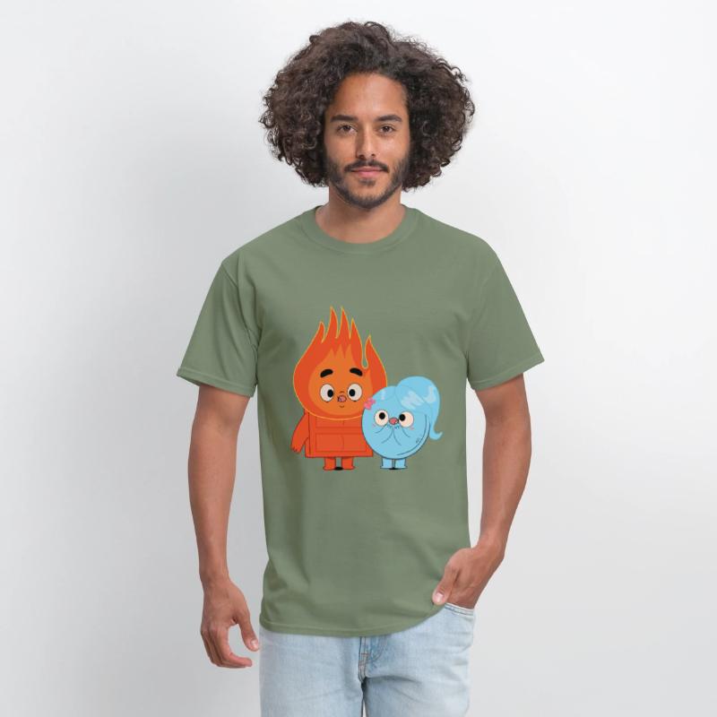 Fire And Ice Burning Funny Couple Choco Pancake