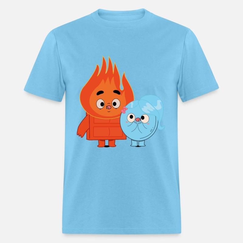 Fire And Ice Burning Funny Couple Choco Pancake