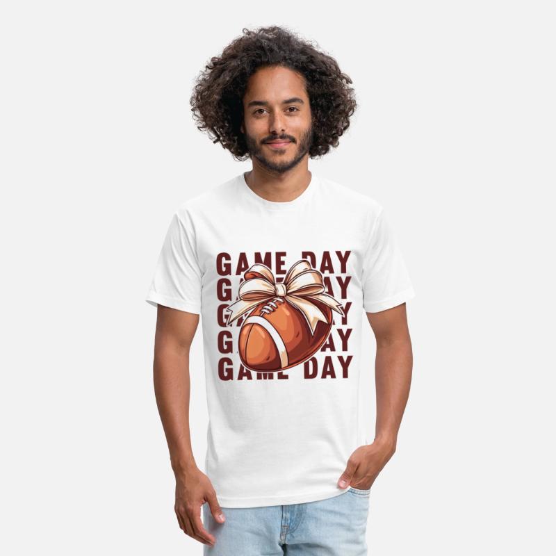 Football Coquette Bow Football Mom Game Day Women