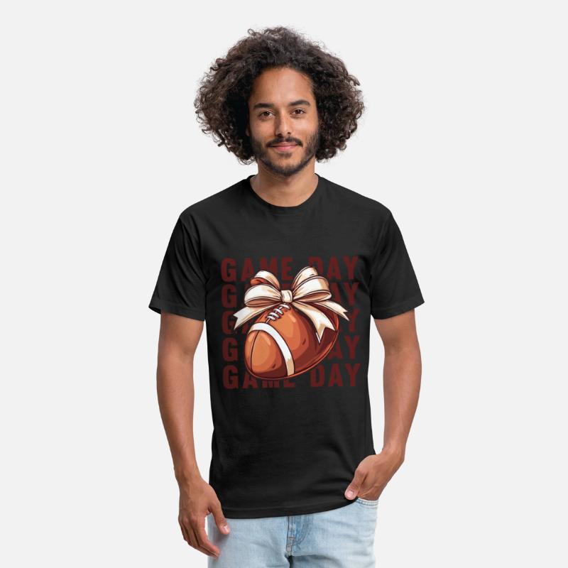 Football Coquette Bow Football Mom Game Day Women