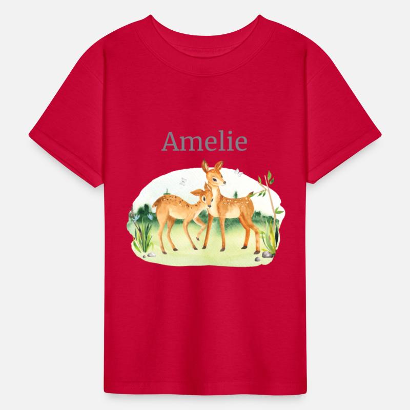 Forest Animal Deer Flowers Name Amelie