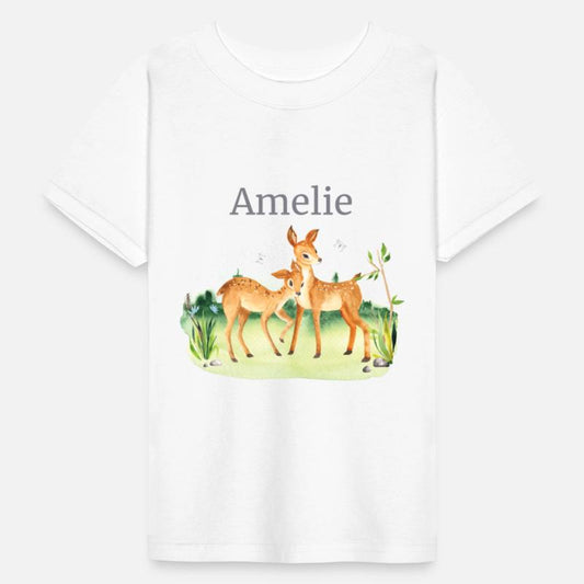 Forest Animal Deer Flowers Name Amelie