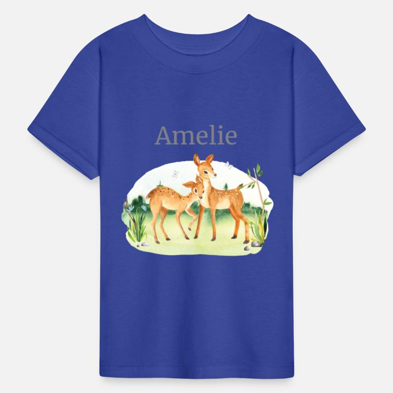 Forest Animal Deer Flowers Name Amelie