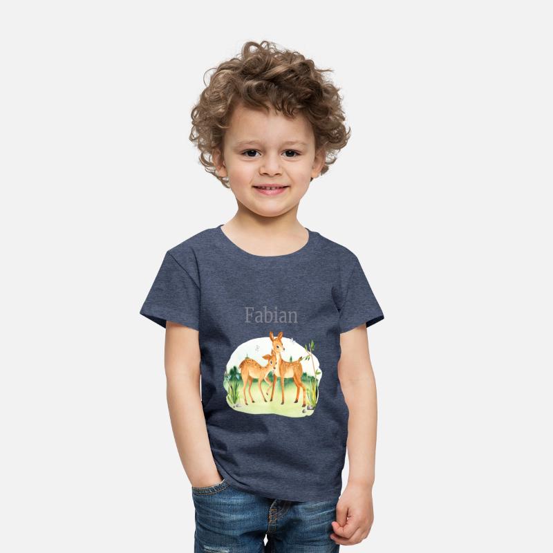 Forest Animal Deer Flowers Name Fabian