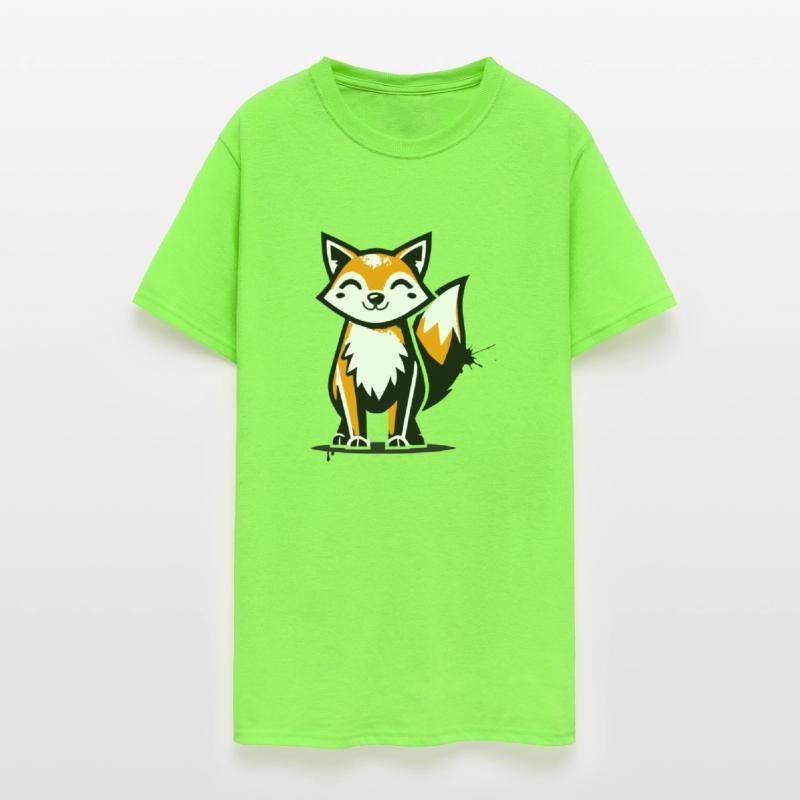 fox in stencil graffiti design