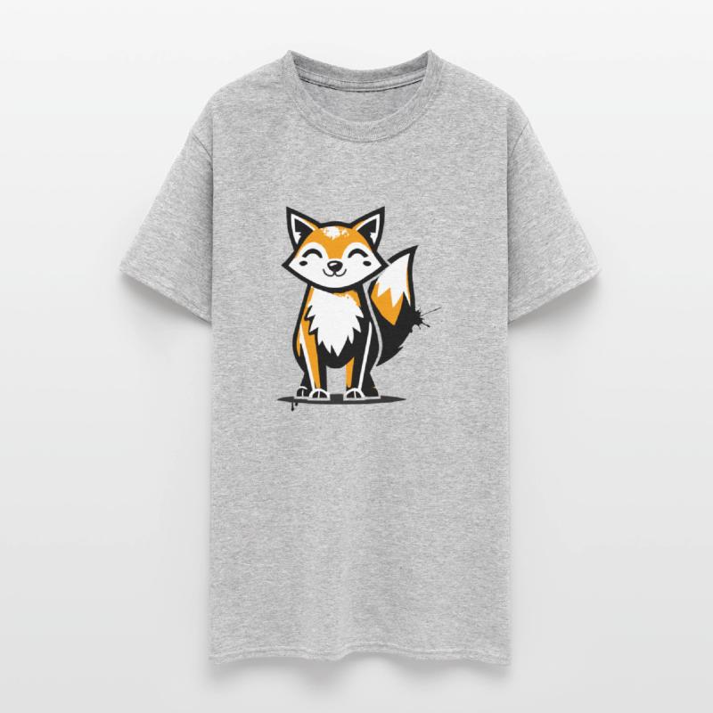 fox in stencil graffiti design