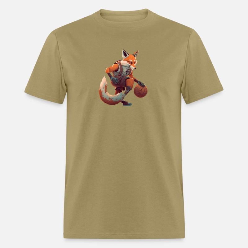 Fox is playing basketball