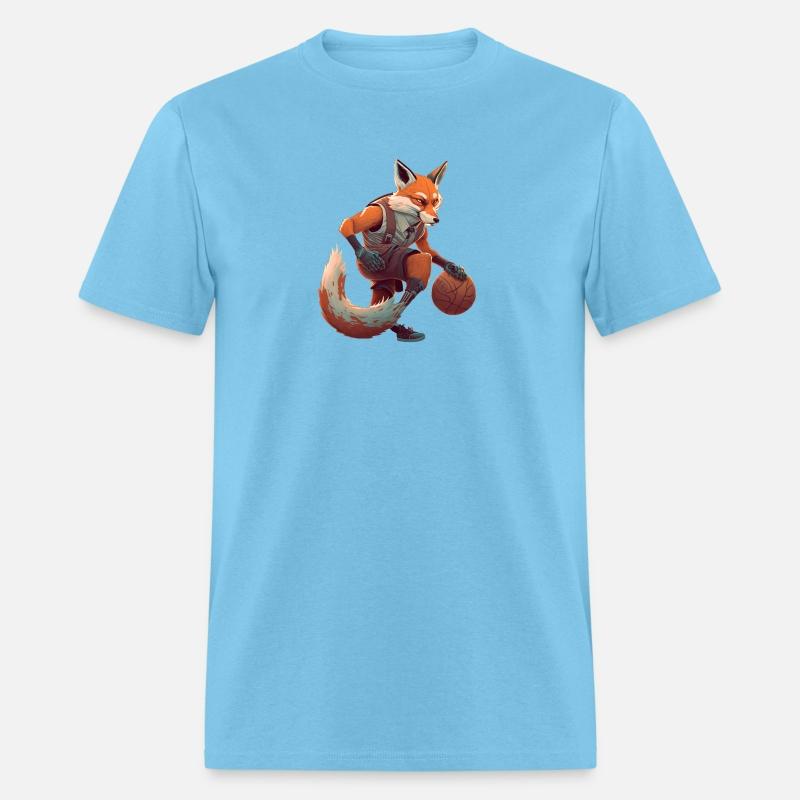 Fox is playing basketball