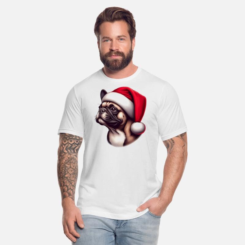 French Bulldog Wearing Santa Claus