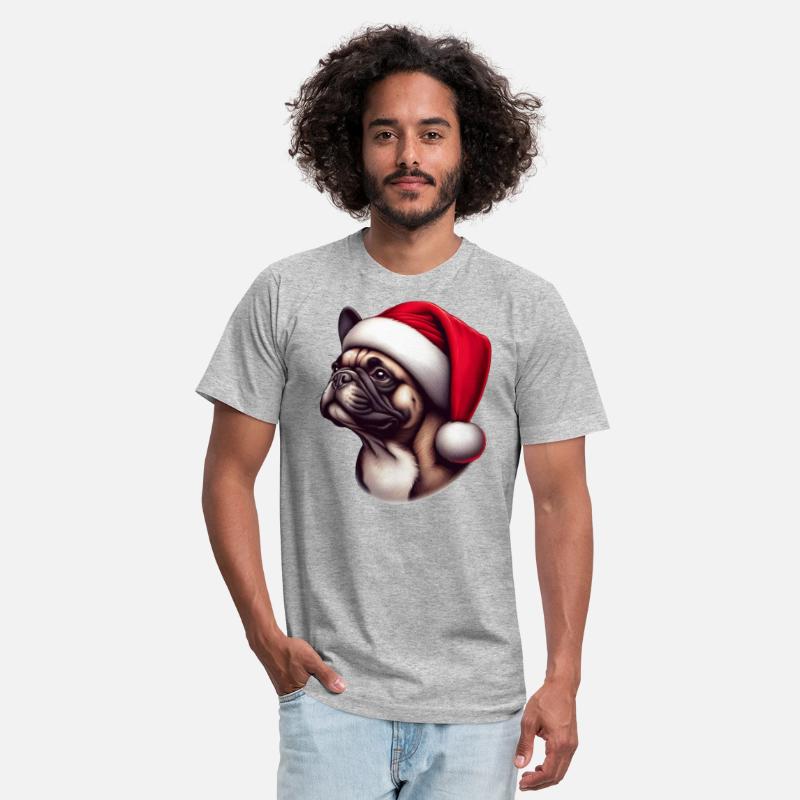 French Bulldog Wearing Santa Claus