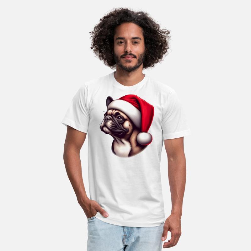 French Bulldog Wearing Santa Claus