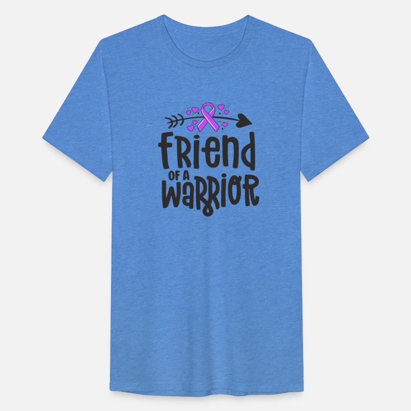 Friend Of A Warrior Purple Awareness Ribbon